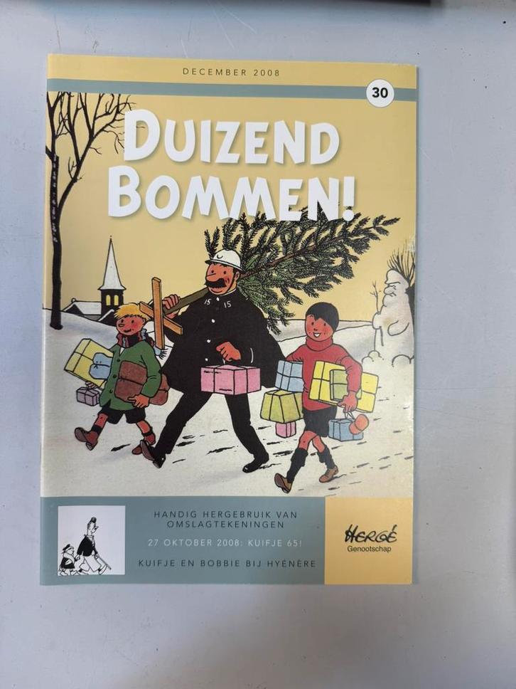 Duizend Bommen! Hergé genootschap december 2008 nummer 30, Boeken, Stripboeken, Zo goed als nieuw, Eén stripboek, Ophalen of Verzenden