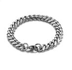 Cubaanse armband., Ophalen of Verzenden, Nieuw, Zilver, Staal