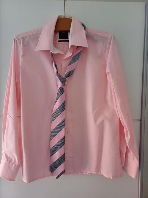 Jongens / heren bloes., Kleding | Heren, Overhemden, Zo goed als nieuw, Halswijdte 38 (S) of kleiner, Roze, Ophalen