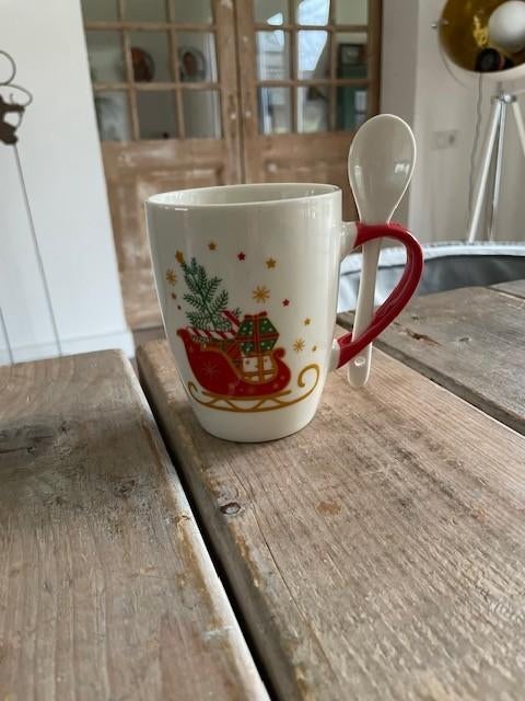 Kerstmis mok. The Christmas collection Beckys. NIEUW., Ophalen, Zo goed als nieuw