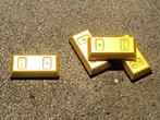 Lego goudstaven goudstaaf goudbaar goud 99563 metallic goud, Ophalen of Verzenden, Nieuw, Losse stenen, Lego