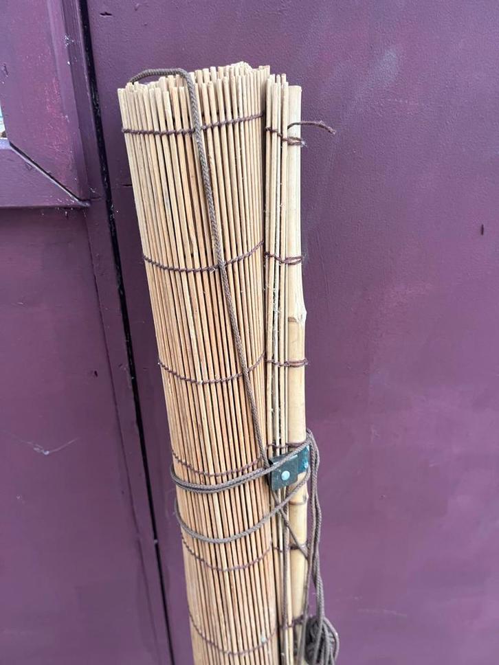 Bamboe Rolgordijn - 140 cm breed, Tuin en Terras, Zonneschermen, Gebruikt, Overige typen, Minder dan 150 cm, Minder dan 250 cm