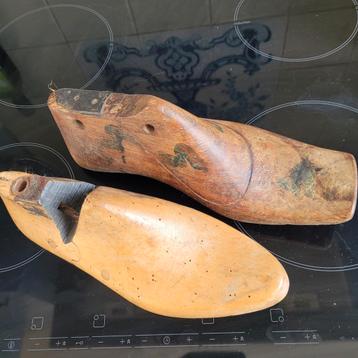 Vintage Houten Schoenleesten Set beschikbaar voor biedingen