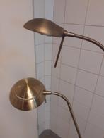 2 messing metalen lees lampen,, Huis en Inrichting, Lampen | Vloerlampen, Ophalen of Verzenden, Zo goed als nieuw, Minder dan 100 cm