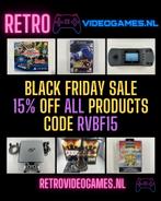 Black Friday Sale Retro Videogames! 15% korting code RVBF15, Spelcomputers en Games, Spelcomputers | Nintendo 64, Gebruikt, Info@retrovideogames.nl
