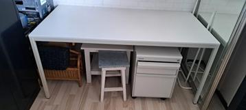 Bureau en lade of werktafel 160 x 80 cm