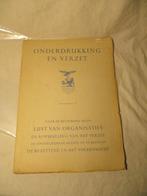 boekje onderdrukking en verzet tweede wereld oorlog, Verzenden, Landmacht, Nederland, Boek of Tijdschrift