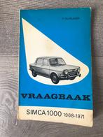 Vraagbaak Simca 1000 1968-1971 P. Olyslager, Ophalen of Verzenden