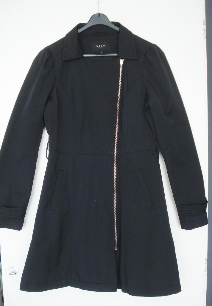 ZGAN - VILA CLOTHES jas - zomer jas - zomerjack - maat M, Kleding | Dames, Jassen | Zomer, Zo goed als nieuw, Maat 38/40 (M), Zwart