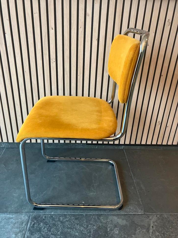 Gispen GS101, Huis en Inrichting, Stoelen, Zo goed als nieuw, Eén, Metaal, Stof, Overige kleuren, Ophalen