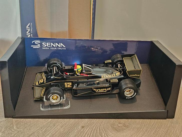 SINT-SALE: Lotus 97T, Senna # 12, 1e F1 zege Portugal. NIEUW, Hobby en Vrije tijd, Modelauto's | 1:18, Nieuw, Auto, MiniChamps