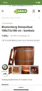 Blumenberg Dompelbad - Kambala Hout, Tuin en Terras, Bubbelbaden en Hottubs, Ophalen, Zo goed als nieuw, Trap, Vast