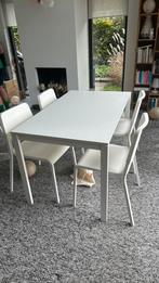 Ikea Melltorp tafel 125 bij 75 cm, Huis en Inrichting, Tafels | Eettafels, Ophalen, Gebruikt, 100 tot 150 cm, 50 tot 100 cm