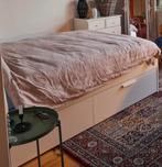 BRIMNES ikea bed 140x200 cm, Huis en Inrichting, Slaapkamer | Bedden, Ophalen, Gebruikt, Wit, Tweepersoons