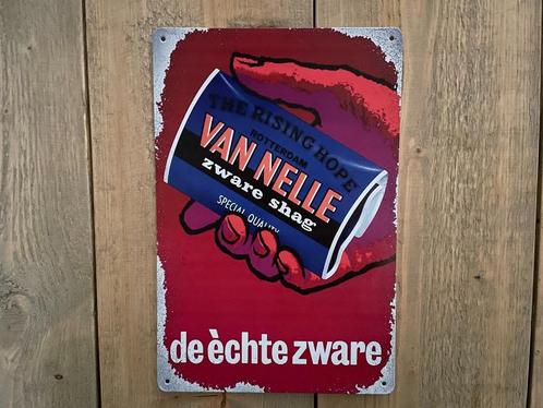Reclamebord Van Nelle - Zware Shag 20x30, Verzamelen, Merken en Reclamevoorwerpen, Zo goed als nieuw, Reclamebord, Ophalen of Verzenden
