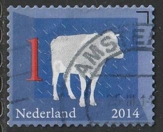 Nederland 2014 3146 Holstein Friesland koe, Gest  Amsterdam, Ophalen of Verzenden, Na 1940, Gestempeld