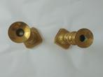 2 Koperen (Messing) kandelaars (1 set)., Ophalen of Verzenden, Koper of Brons