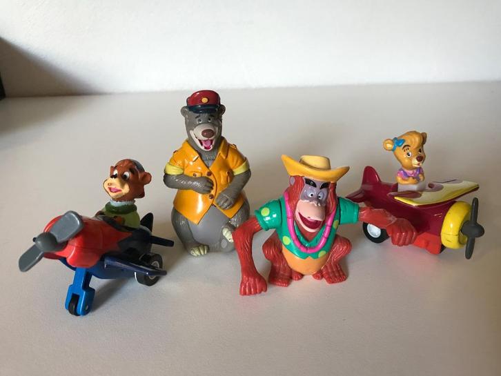 Disney's TaleSpin (Super Baloo) figuren McDonald's uit 1992, Verzamelen, Poppetjes en Figuurtjes, Gebruikt, Ophalen of Verzenden