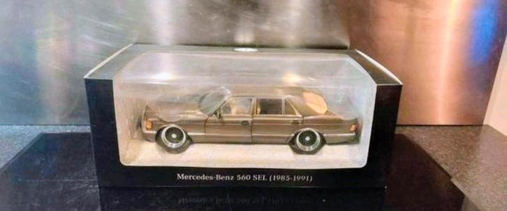 1:18 NOREV MERCEDES W126 560SEL BBS VERLAAGD TUNING VERLAAGD, Hobby en Vrije tijd, Modelauto's | 1:18, Zo goed als nieuw, Auto