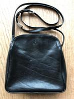 Adax zwart leren damestas crossbody schoudertas, Overige merken, Zwart, Ophalen of Verzenden, Zo goed als nieuw