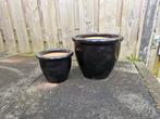 Zwarte buiten potten ophalen Hellevoetsluis, Tuin en Terras, Ophalen, Gebruikt, Tuin, Rond