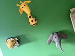 Dierenkoppen voor kinderkamer - Leeuw, Giraf, Olifant, Ophalen of Verzenden, Zo goed als nieuw, Overige typen
