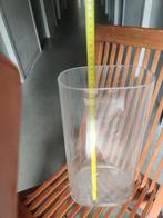 Prachtige glazen siervaas vaas glas 43 cm hoog, Huis en Inrichting, Woonaccessoires | Vazen, Overige kleuren, Ophalen of Verzenden