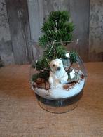 Kerststukje in vaas met ijsbeer, Diversen, Kerst, Ophalen of Verzenden, La Rentree, J.vanhijum@kpnmail.nl, Canadezenlaan 4 Dokkum