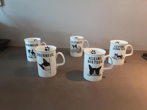 5 Felix poezenmokken, Huis en Inrichting, Keuken | Servies, Zo goed als nieuw, Overige stijlen, Ophalen of Verzenden