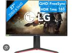 LG ultragear 27gp850 1 ms  gaming monitor, Gaming, IPS, Zo goed als nieuw, Minder dan 1 ms