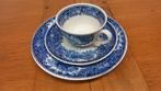 Ontbijtsetje Petrus Regout Castillo, aardewerk, blauw-wit, Verzenden