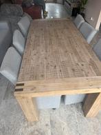 Eettafel 6 pers - acacias hout - goed als nieuw!, Tuin en Terras, Tuintafels, Ophalen, Zo goed als nieuw, Rechthoekig, Hout