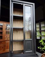 Set franse vitrinekasten | Hoge zwarte buffetkasten #2485, Huis en Inrichting, Kasten | Buffetkasten, Niet ingevuld, 200 cm of meer