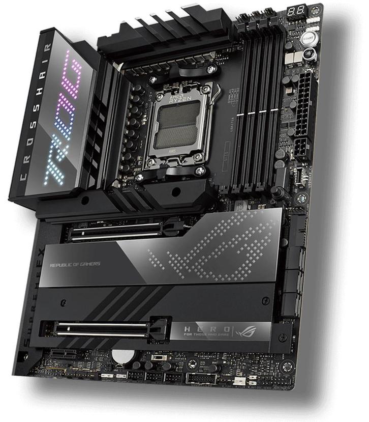 ASUS ROG Crosshair X670E Hero Moederbord, Computers en Software, Moederborden, Zo goed als nieuw, AMD, DDR5, Ophalen