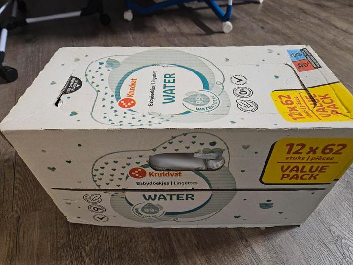 Kruidvat 2 dozen water billendoekjes, Kinderen en Baby's, Badjes en Verzorging, Ophalen of Verzenden