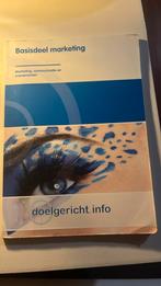 Basisdeel marketing, Boeken, Studieboeken en Cursussen, Verzenden, Beta, Zo goed als nieuw, MBO