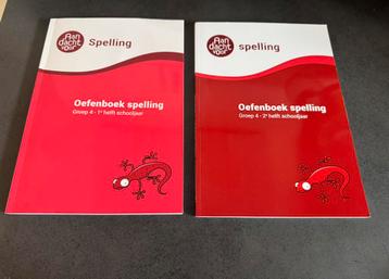Set van 2 oefenboeken Spelling groep 4 beschikbaar voor biedingen