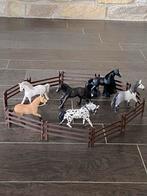 Schleich paarden ( 6 paarden met hekwerk ), Ophalen, Gebruikt
