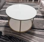 Glazen Salontafel JYSK - 75x45 cm, Ophalen, Gebruikt, Rond, 50 tot 100 cm