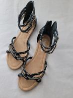 Dames sandalen, Ophalen of Verzenden, Zo goed als nieuw, Zwart, Sandalen of Muiltjes