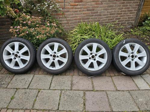 ☑️ 4x100 Mitsubishi breedset velgen met zomerbanden 15 inch, Auto diversen, Overige Auto diversen, Ophalen
