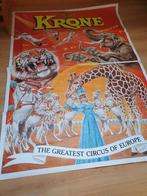 grote poster Circus Krone 2 delig, Ophalen of Verzenden, Zo goed als nieuw, A1 t/m A3, Rechthoekig Staand