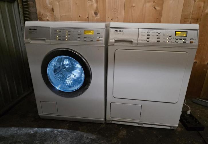 Miele SoftCare 8kg wasmachine + warmtepompdroger A++, Witgoed en Apparatuur, Was-droogcombinaties, Zo goed als nieuw, 8 tot 10 kg