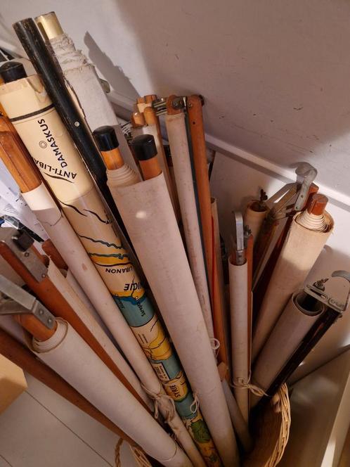 Partij Vintage Schoolkaarten, Antiek en Kunst, Antiek | Schoolplaten, Aardrijkskunde, Ophalen of Verzenden