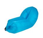 Opblaasbaar Ligbed | Airlounger | lichtgewicht | Lichtblauw, Huis en Inrichting, Zitzakken, Ophalen, Zo goed als nieuw, Blauw
