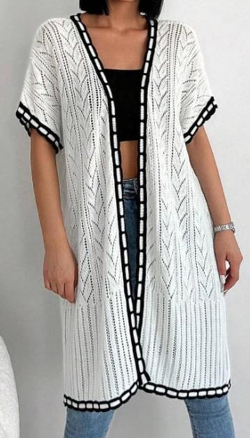 NIEUW! Shein; Zomerse cardigan met korte mouw; maat L beschikbaar voor biedingen