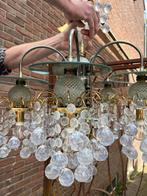 2 Grote zware kroonluchters met led lampen, Ophalen