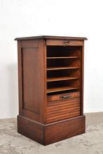 Antieke roldeurkast archiefkast eiken kast circa 1890-1900, Ophalen of Verzenden, Gebruikt