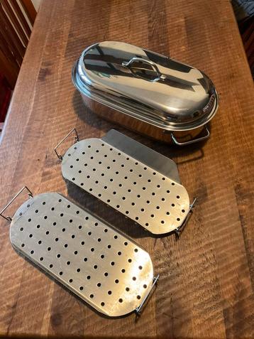 Schitterende grote braadslede / stoompan WMF CROMARGAN ZGAN beschikbaar voor biedingen