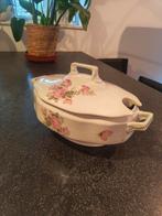 Vintage Deksel Schaal met Rozen, Antiek en Kunst, Antiek | Keramiek en Aardewerk, Ophalen of Verzenden